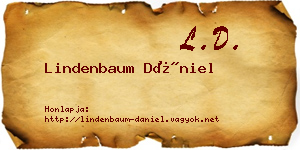 Lindenbaum Dániel névjegykártya