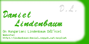 daniel lindenbaum business card